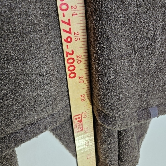 Barefoot Dreams‎ cozychic Brown Open Front Cardigan Sweater Pockets S/M EUC - Picture 11 of 12